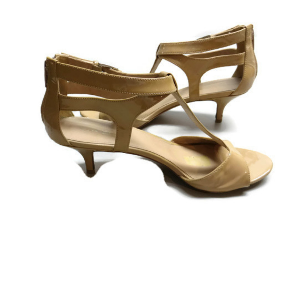 Via Spiga Sandals Beige 9M Patent Leather Straps